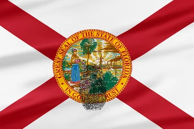 Florida flag fingerprint quarter size