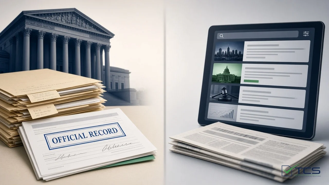Adverse media vs public records in due diligence